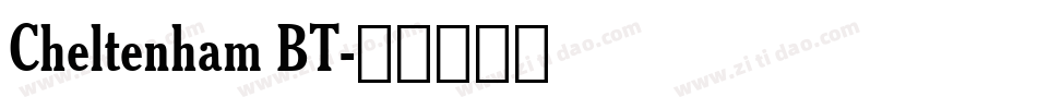 Cheltenham BT字体转换